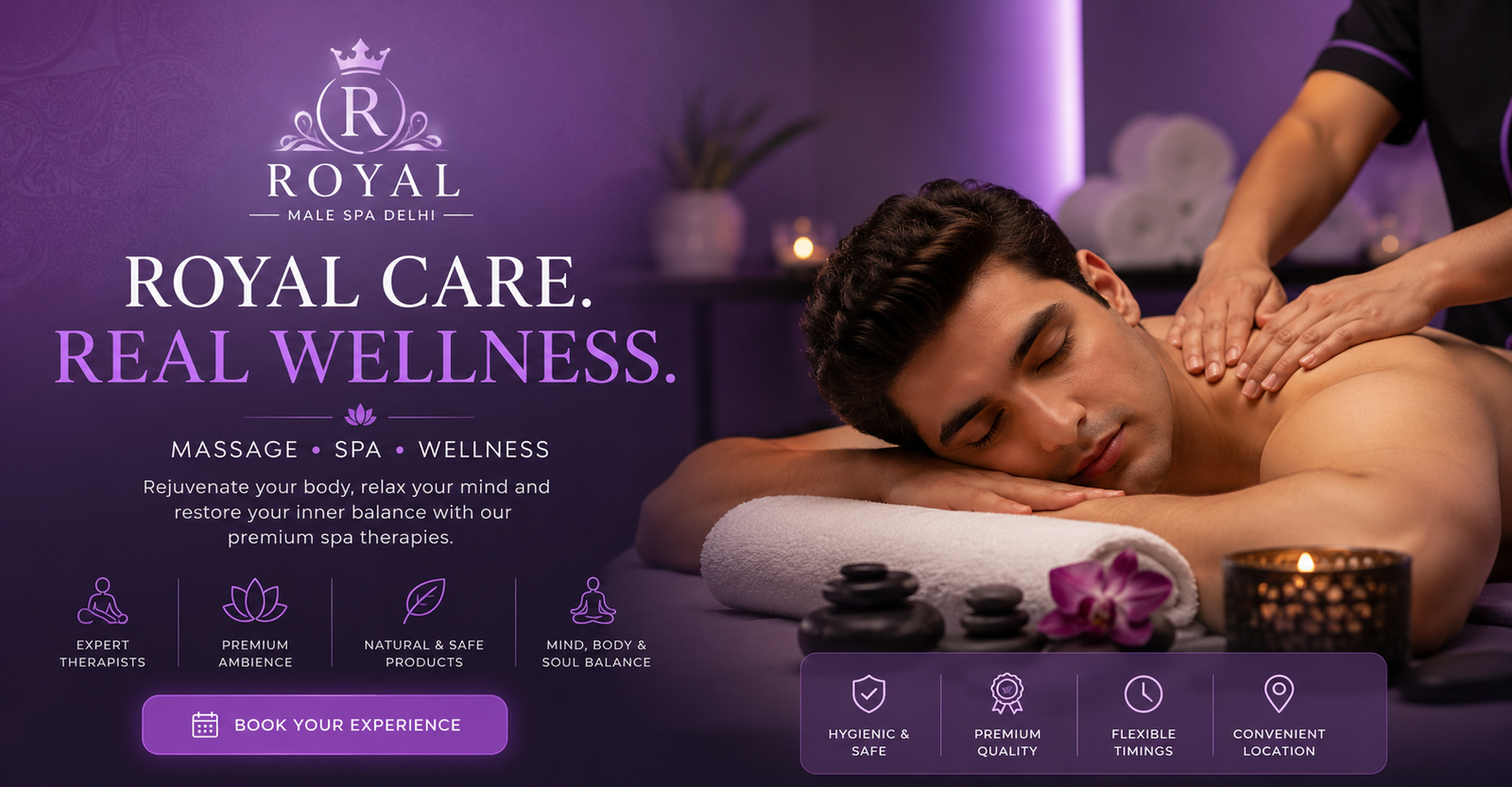 Male to Male Massage in Delhi by Royal Male Spa Delhi