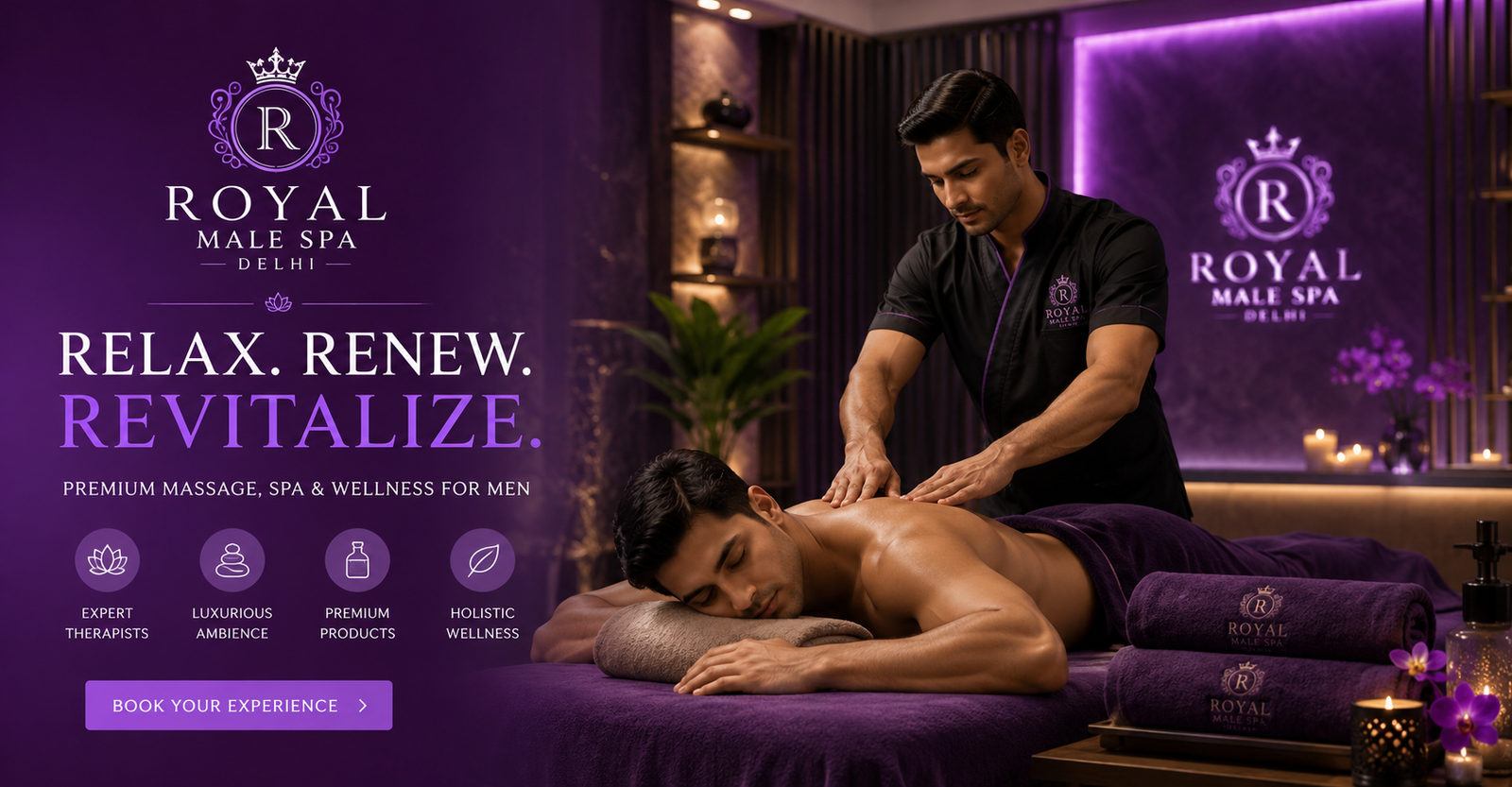 Professional therapist providing Male to Male Massage in Delhi